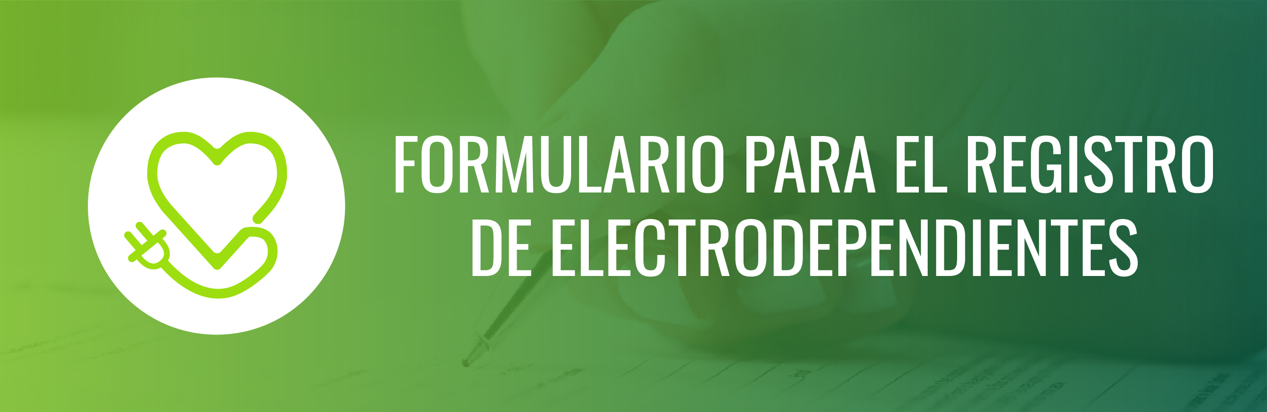 Registro de Electrodependiente